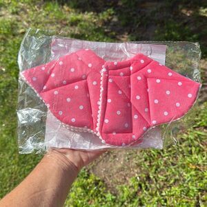 SunGrow New Pink White Polka dots Pet Recovery Cone Size Small